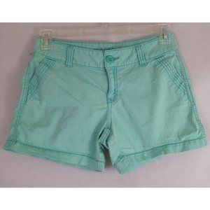 Maurices Women's Green Booty Shorts Size 5/6 Inseam 4"
